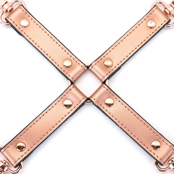Хрестовина для фіксації Liebe Seele Rose Gold Memory Hog Tie, натуральна шкіра, рожеве золото | Зображення 2