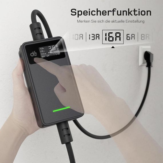 Зарядка для электромобиля Type 2 3,68 кВт, 6-16A, 6м, зарядная станция портативная, зарядное устройство Тип 2 | Зображення 2