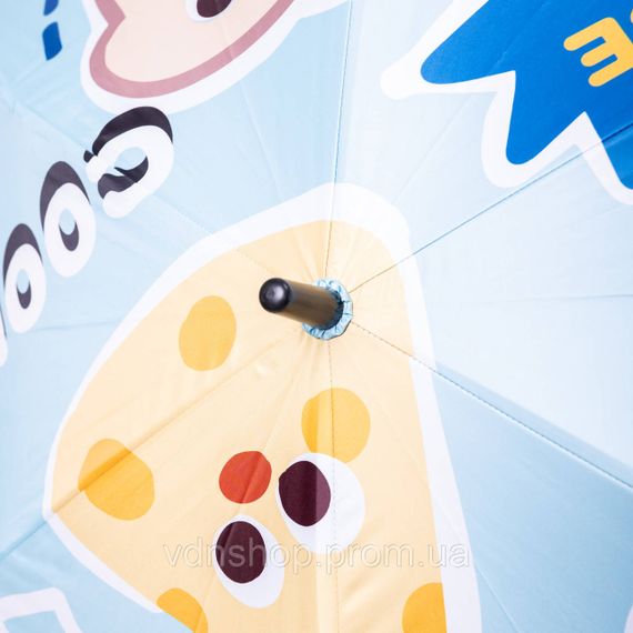 Парасолька дитяча механічна елегантна з принтом міцна надійна з поліестеру діаметр 90 см Блакитний HP-23-13BL | Зображення 8