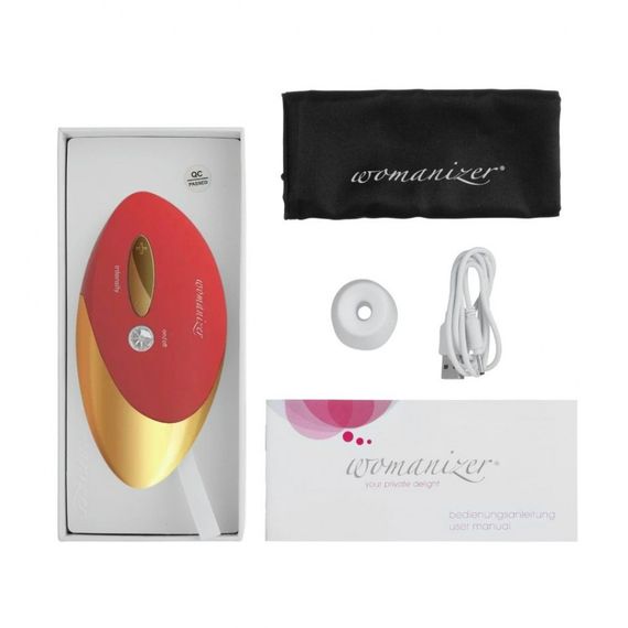 Клиторальный стимулятор Womanizer Pro W-500, красный Sex Aura | Зображення 5