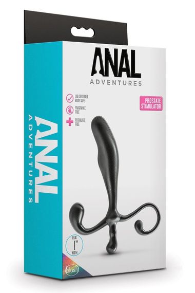 Массажер простаты Blush черного цвета, 12.4 см х 2.5 см Sex Aura | Зображення 5