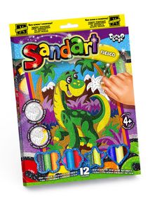 Набір творчості Фреска з піску Sand Art SA-02 Danko Toys Динозаврик Вид 10