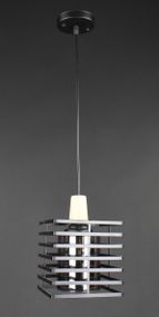 Люстра підвісна LOFT на 1 лампочку 27789 Чорний 30-100х16х16 см.