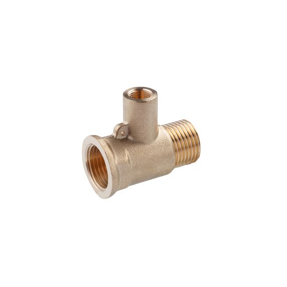 Трійник посилений LexLine 1/2"х1/2''хМ10 ЗВВ латунний УК0243-В | Зображення 2