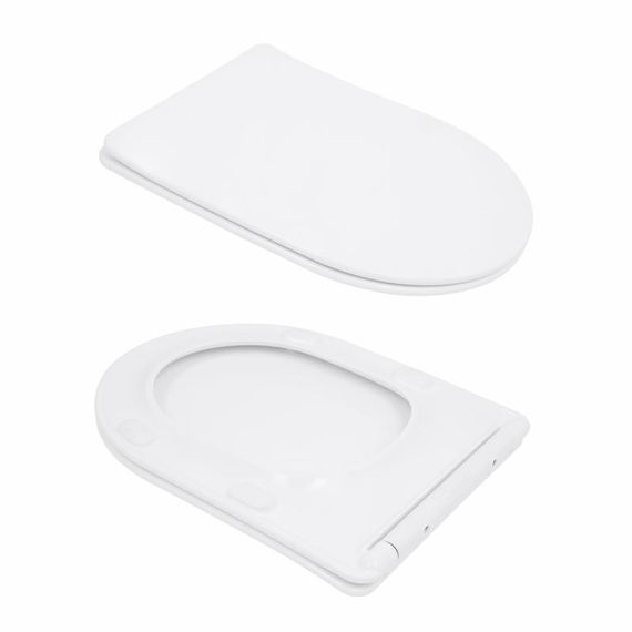 Унітаз підлоговий Qtap Arvin Ultra Quiet 630×350×795 мм із сидінням Soft-close, White QTARV27W49259 | Зображення 7