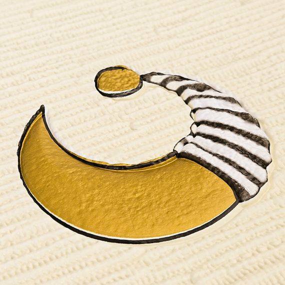 Панель стінова 3D 700х700х4мм Зірки та місяці на бежевому фоні SW-00001971 | Зображення 4