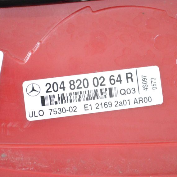 Ліхтар задній правий Mercedes C-Class W204 2007-2011 седан дорестайл Фара стоп задня права Мерседес в204 2048200264 | Зображення 4