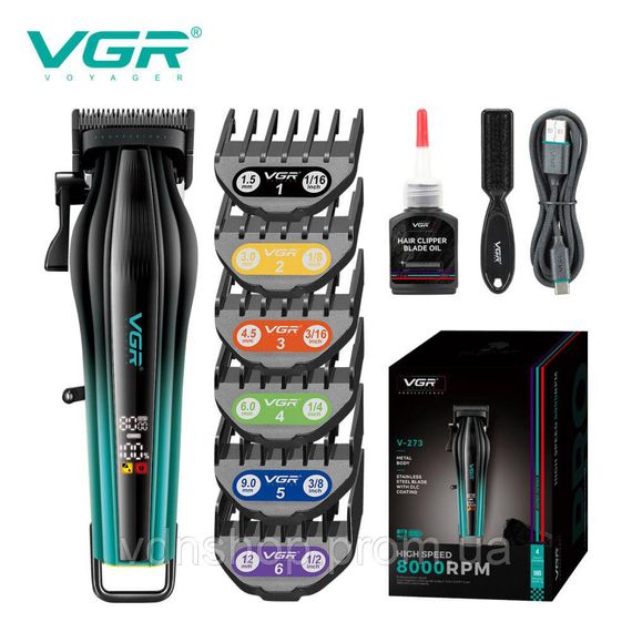 Машинка для стрижки хорошая, Машинка для стрижки с множеством насадок Триммер висков DE-15 | Зображення 6