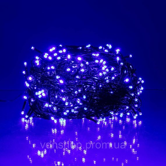 Гірлянда Різдвяна фея вулична 50 (м) 500 LED чорний провід Синій CF500L50MBBL | Зображення 1