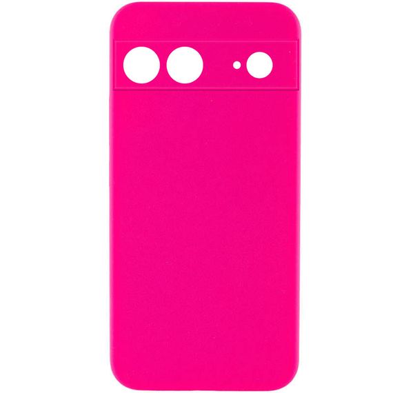 Чехол Silicone Cover Lakshmi Full Camera (AAA) для Google Pixel 7a Розовый / Barbie pink
