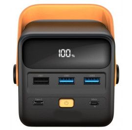 Повербанк зовнішній акумулятор XPRO PR168 50000mAh 22.5W з індикацією зарядки та ліхтариком чорний (32735-01) | Зображення 3