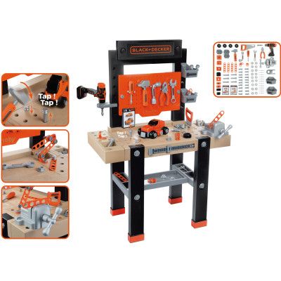 Игровой набор Smoby Black+Decker Блэк+Деккер Мастерская 92 аксессуара (360727) | Зображення 2