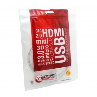 Дата кабель USB 3.0 Type-C to AM 1.0m Extradigital (KBU1673) (KBU1673) | Зображення 4