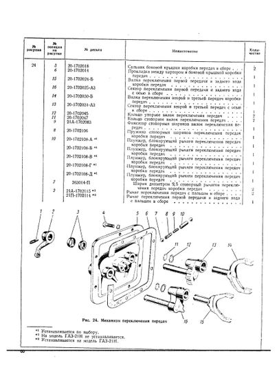 «Волга» ГАЗ 21. Каталог деталей 1971. | Зображення 2