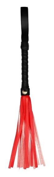 Маленький флогер SKN - VInyl Mini Black/Red, C062-01 sexstyle