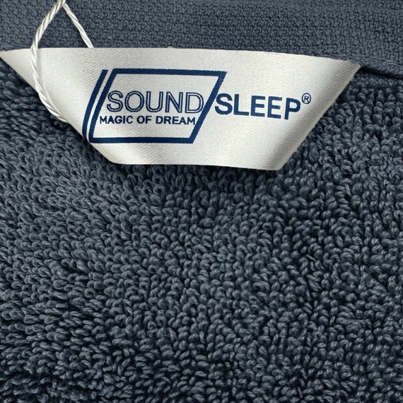 Рушник махровий з петелькою SoundSleep Delicat 50х90 см 500 гм2 темно-сірий (94313352) | Зображення 1