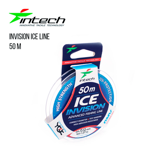 Волосінь риболовна Intech Інтеч Invision Ice Line 50m 0.28 mm, 6.37 kg