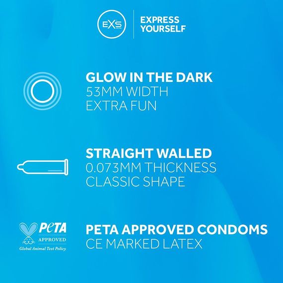 Презервативи 3 SZT EXS Glow Sex Aura | Зображення 2