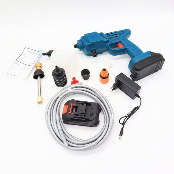 Бездротова мийка високого тиску + 2 акумулятори 48V / Акумуляторна міні мийка для машини / Пістолет для миття автомобіля | Зображення 9