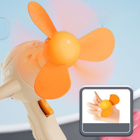 Пістолет для мильних бульбашок H035 Bubble Gun з пропелером 2in1 + bottle 250ml Biege | Зображення 2