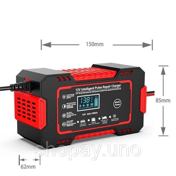 Интеллектуальное зарядное устройство EAFC 12V 6A для авто и мото аккумуляторов | Зображення 4