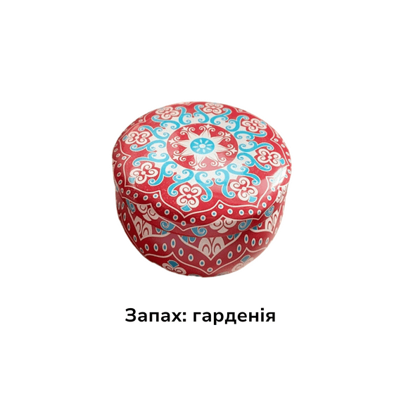 Аромасвічка з соєвого воску в металевій банці Гарденія 60г Без бренду 58589-6