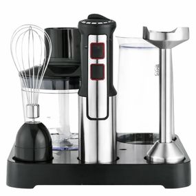 Многофункциональный блендер 6в1 Rainberg RB-2293 1200Вт кухонный измельчитель ручной блендер миксер Black VP-18