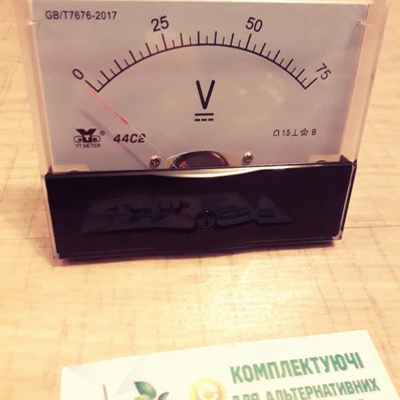 Аналоговий вольтметр DC 0-75 v постійного струму клас 1,5% | Зображення 1
