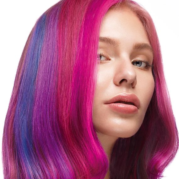 Краска для волос из 4 цветных полосок Яркая YUMMY COLOUR 4 COLOUR STRIPS KIT Vivid Stargazer | Зображення 1