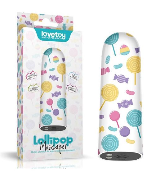Вібростимулятор Rechargeable Lollipop Massager sexstyle