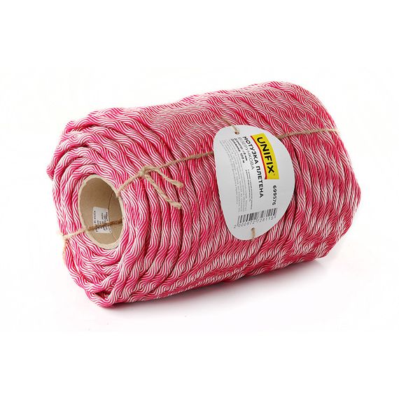 Мотузка плетена візерункова 8 мм 100 м UNIFIX 6995761