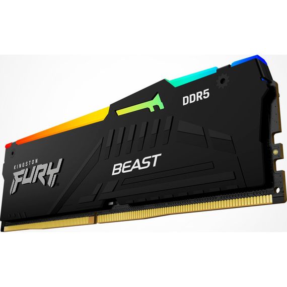 Модуль пам'яті для комп'ютера DDR5 64GB 5600 MHz Beast RGB EXPO Black Kingston Fury (ex.HyperX) (KF556C40BBA-64) | Зображення 4