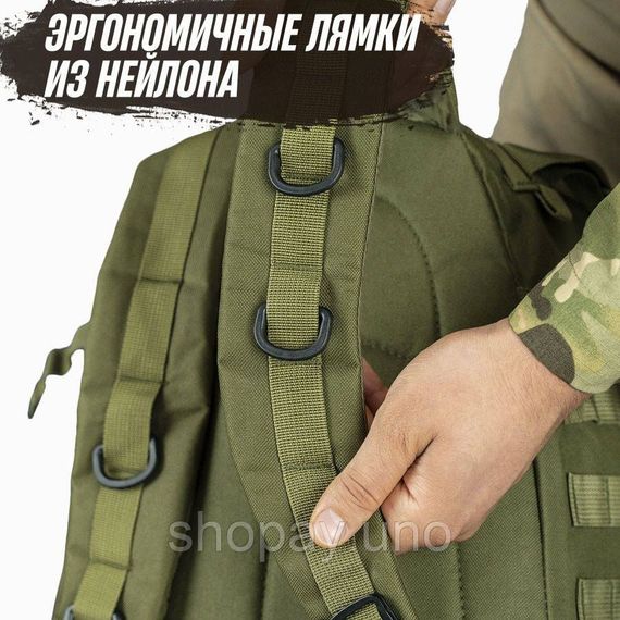 Надійний тактичний рюкзак 40, Армійський мішок ЗСУ для солдата, Чоловічий рюкзак туриста TQ-71 | Зображення 6