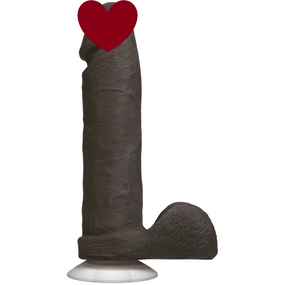 Фаллоимитатор Doc Johnson The Realistic Cock 8 inch Black - ULTRASKYN, Vack-U-Lock, диаметр 5,1см sexstyle