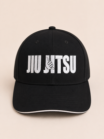Чорна кепка/бейсболка TM KINTAYO з вишивкою JIU JITSU/ДЖИУ ДЖИТСУ, унісекс