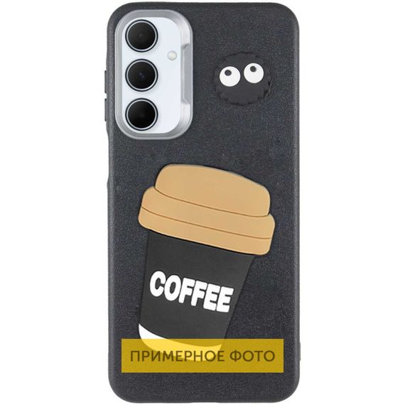 Чехол TPU Leather Toys для Xiaomi Redmi A3 Coffee / Black