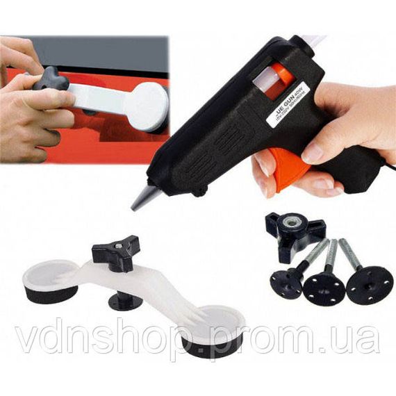 Инструмент для удаления вмятин на авто Clefers Pops-a-Den Рихтовка Своими Руками - Клей, Пистолет, Присоска в комплекте UT-83 | Зображення 8
