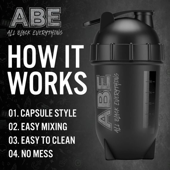 Шейкер Applied Nutrition ABE Bullet Shaker 500 ml (Black) | Зображення 1