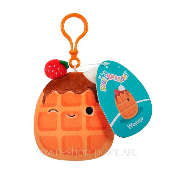 Мягкая игрушка на клипсе Squishmallows– Вафелька Вивер (9cm) | Зображення 6