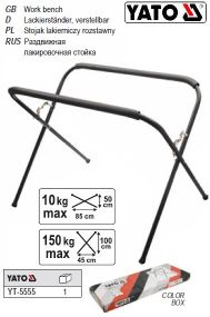 Стійка стійка розкладна для лакування YATO-5555