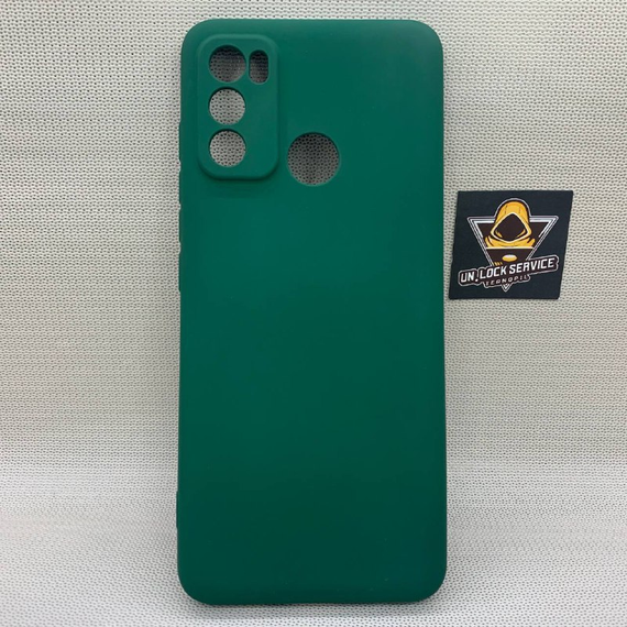 Motorola G60 SoftTouch Silicone Протиударний чохол софт тач Зелений