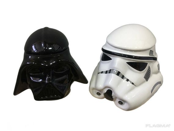 Подарочный Набор Кружка Чашка Бокал 3D Крышкой Star Wars Дарт Вейдер и Штурмовик 3D | Зображення 4