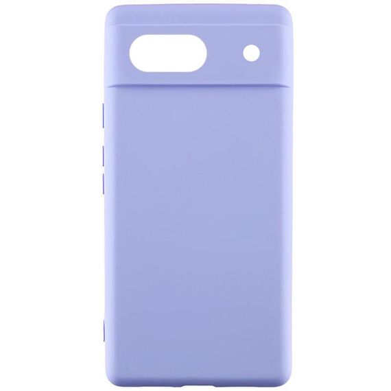 Чохол TPU GETMAN Liquid Silk Full Camera для Google Pixel 6 Бузковий / Light purple
