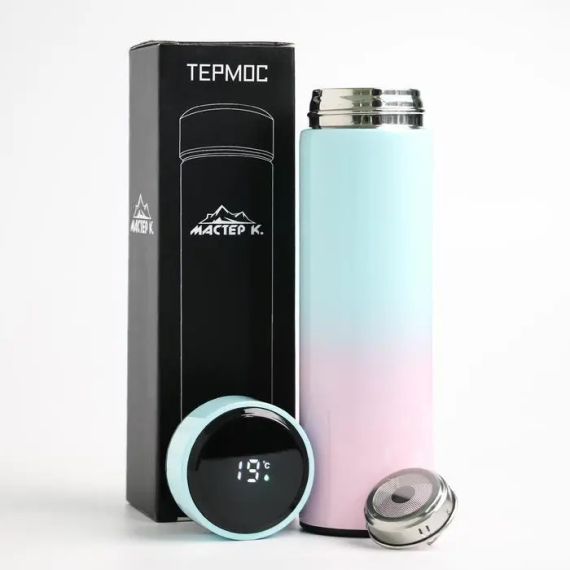 Термокухоль із сенсорним дисплеєм у забарвленні омбре 500 мл | Зображення 2