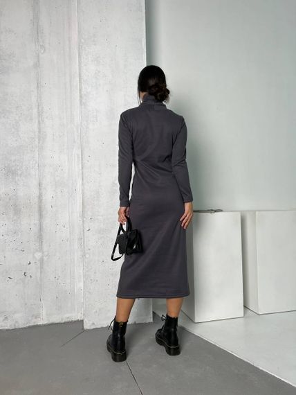 Женское облегающее платье-гольф миди NB24002 серое, размер 42/44 | Зображення 1
