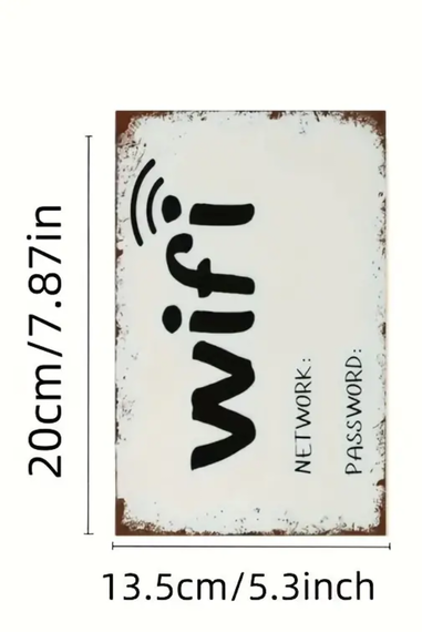 Табличка "Wi-Fi", 20x13см | Зображення 1