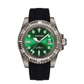 Жіночий годинник Sanda 9007 Black-Green