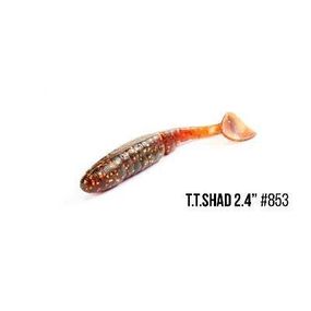 Силіконова приманка, Їстівний силікон Bait Breath T.T.Shad 3,2" (7 шт) (S853 motor oil／Gold)