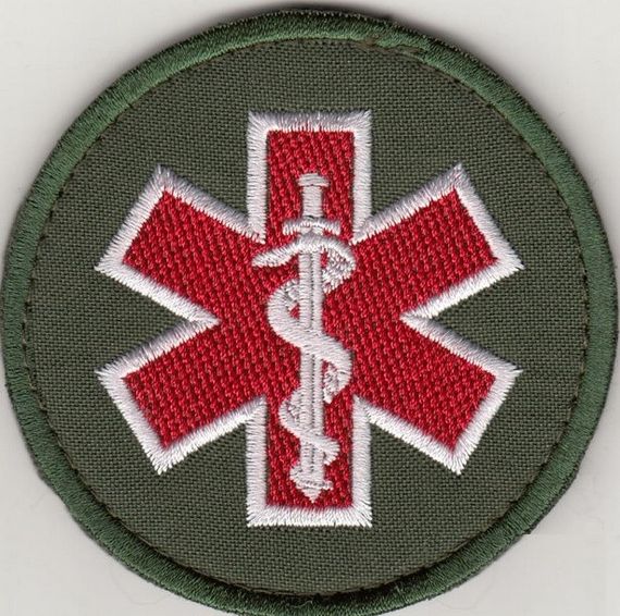 Шеврон медичний Зелений