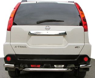 Задние углы с центральной AK0073 (2 шт, нерж.) для Nissan X-trail T31 2007-2014 гг